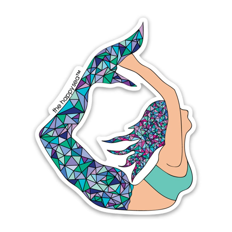 Yoga Mermaid Vinyl Sticker